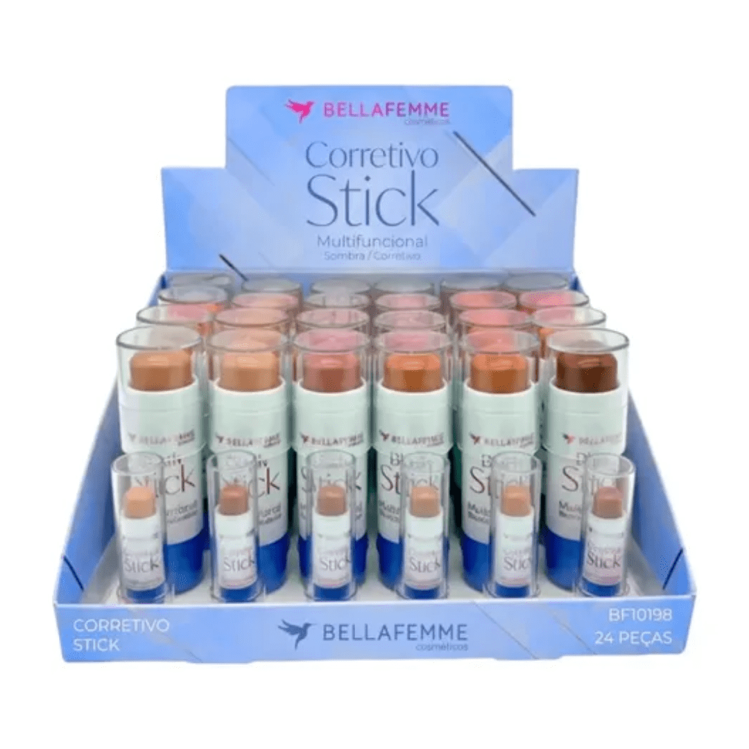 CORRETIVO MULTIFUNCIONAL STICK BELLA FEMME 6 PÇS 