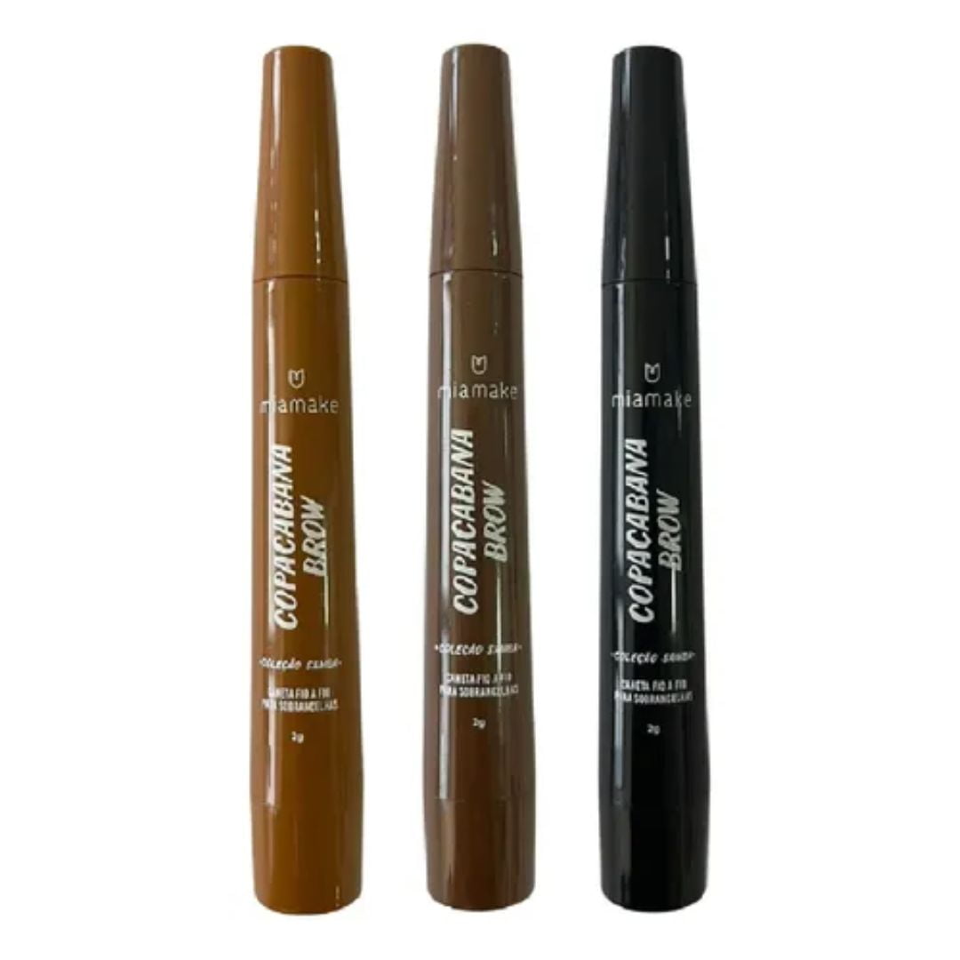 CANETA FIO A FIO PARA SOBRANCELHAS COPACABANA BROW MIA MAKE C/3