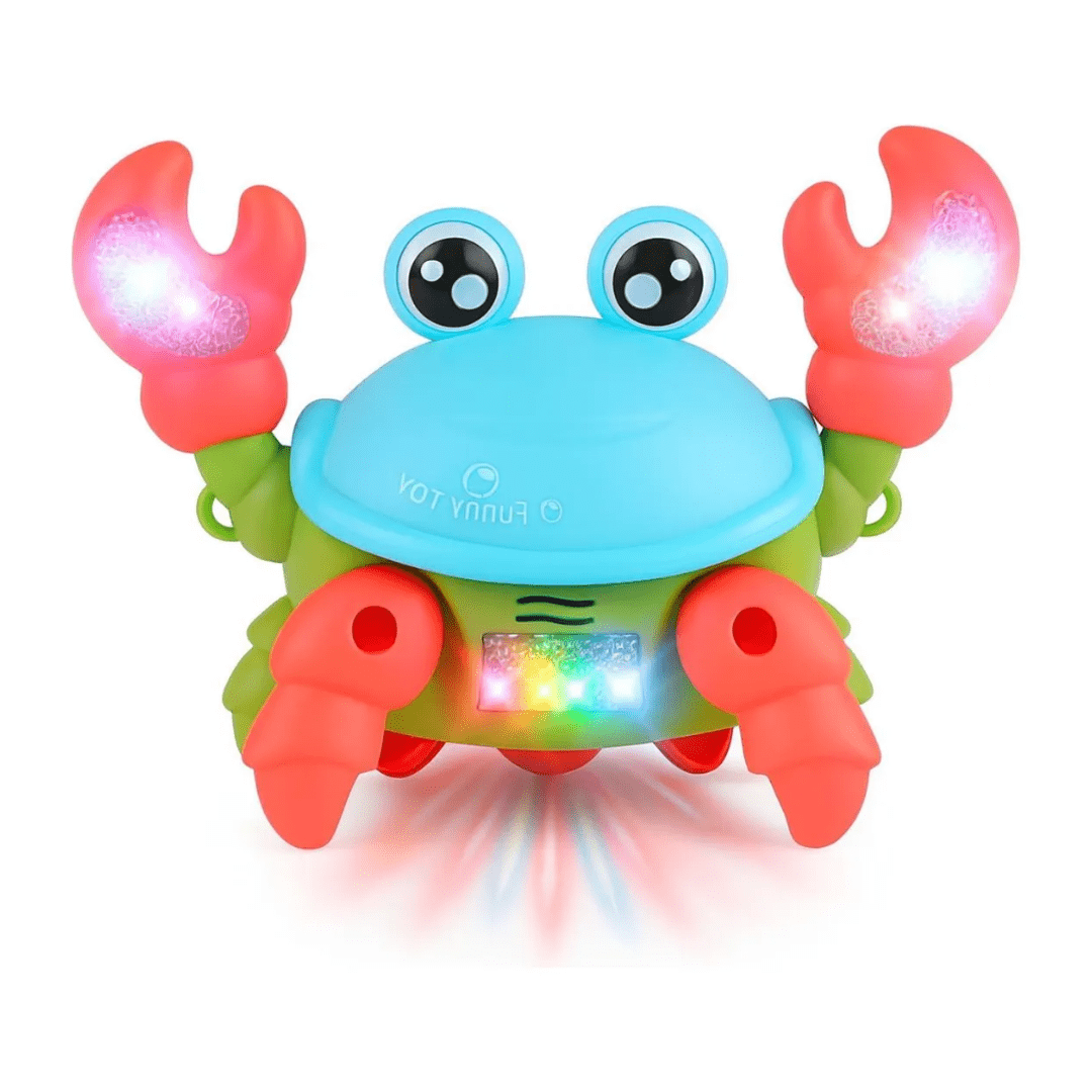Caranguejo Fujão Musical Brinquedo Divertido Infantil Pilhas