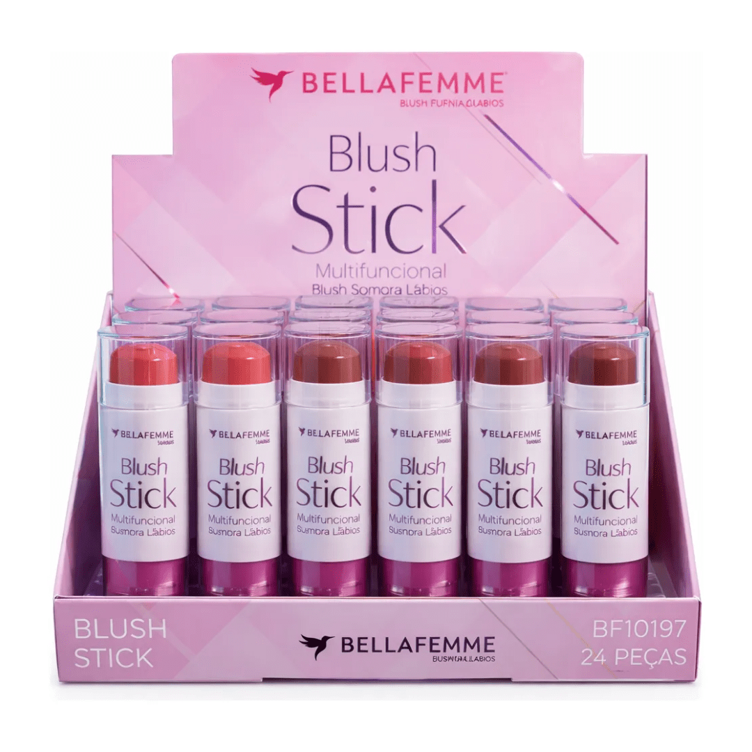 BLUSH STICK MULTI FUNCIONAL BELLA FEMME  24 PÇS