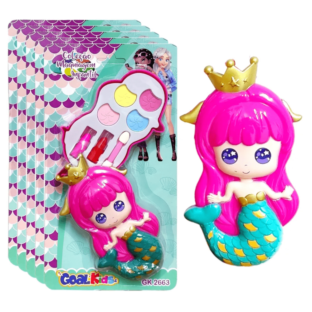 SOMBRA E BATOM MAQUIAGEM INFANTIL GOAL KIDS SEREIA
