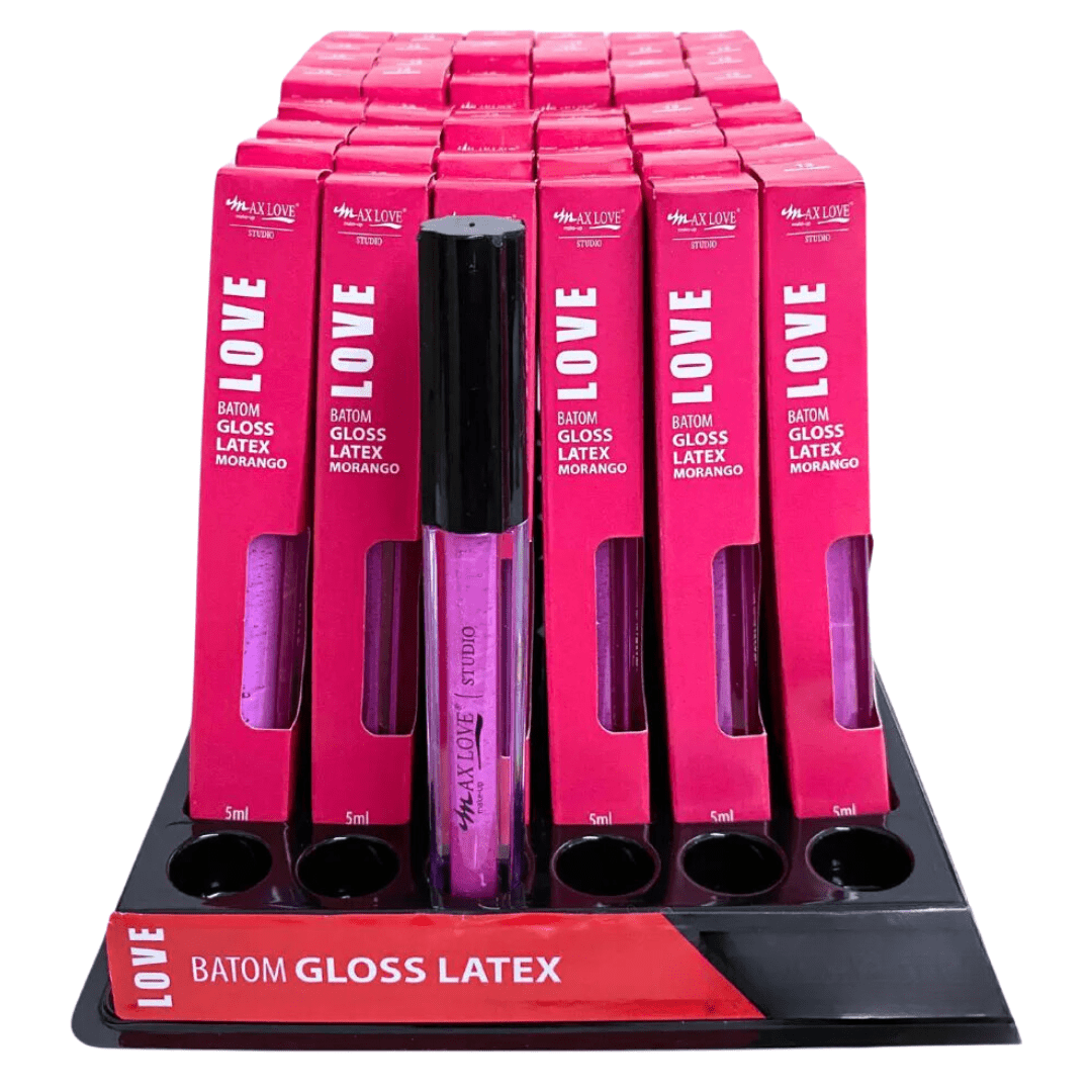 GLOSS LATEX COR 13 MORANGO MAX LOVE C/48