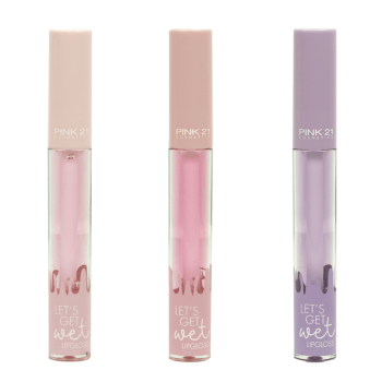 3 LIP GLOSS LET'S GET WET PINK21