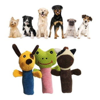 3 Brinquedo Pet Cães Durabilidade E Qualidade Bichinhos Fofos SORTIDO