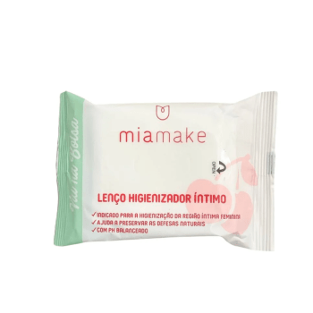 LENÇO HIGIENIZADOR INTIMO POCKET MIA MAKE UNIDADE LENÇO HIGIENIZADOR INTIMO POCKET MIA MAKE UNIDADE