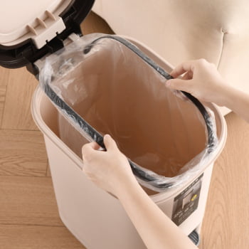 Lixeira Pedal 15l Cozinha Banheiro Plástico Moderna Pratica