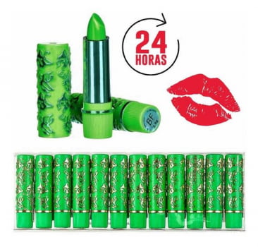 Batom Bala Verde Mágico Clássico Bella Femme 60 UNIDADES