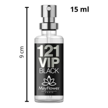 Perfume 121 Vip Black Masculino 15ml Eau De Toilette Mayflower