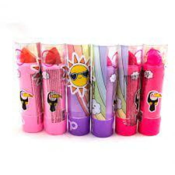 6 Batom Candy Maria Pink Infantil