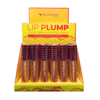 Gloss Aumentador De Lábios Lip Plump De Mel - Bella Femme 24 PÇS