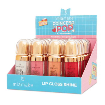LIP GLOSS PRINCESA DO POP MIA MAKE 24 PÇS