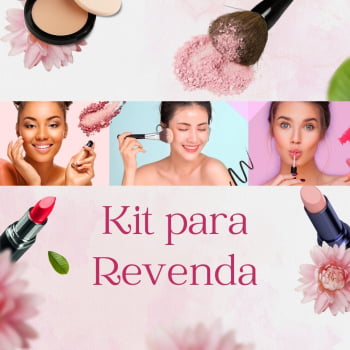 Kit Maquiagem Completo Necessaire Pincel Sombra Base Batom