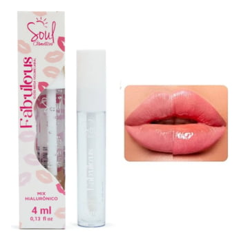 Kit Perfume Soul Na Lata De Presente Colar Gloss E Chaveiro