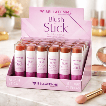 BLUSH STICK MULTI FUNCIONAL BELLA FEMME  24 PÇS