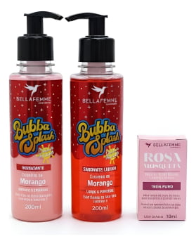 Kit Bella Femme Hidratante Óleo Rosa Mosqueta Melancia Tuttifruti Morango Kit Bella Femme Hidratante Óleo Rosa Mosqueta Melancia Tuttifruti Morango