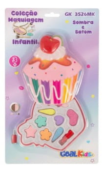 Kit De Maquiagem Infantil Capivara Batom Sombra Completo