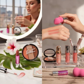 Kit Maquiagem Completo Bella Femme Paleta Perfect E Gloss