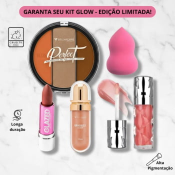 Kit Maquiagem Completo Bella Femme Paleta Perfect E Gloss