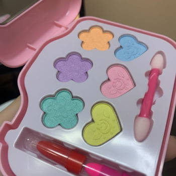 Kit Maquiagem Infantil Câmera Sereia Sombra Batom Goal Kids
