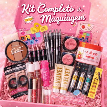 KIT REVENDA MAQUIAGEM COMPLETO ALTA ROTATIVIDADE 51 ITENS