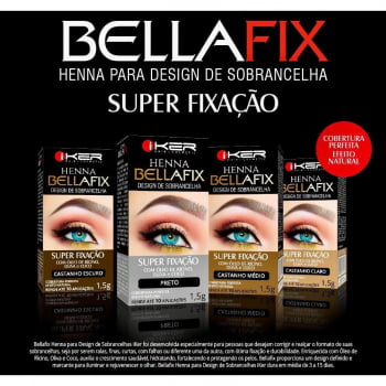Bellafix Henna para Design de Sobrancelhas iKer