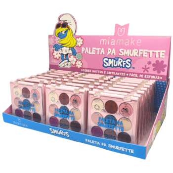PALETA DA SMURFETE 9 SOMBRAS MIA MAKE C/24 PALETA DA SMURFETE 9 SOMBRAS MIA MAKE C/24