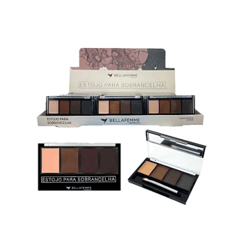 Paleta De Sobrancelha Com Primer Bella Femme Completa C/24
