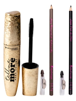 Kit Rímel Volume Lápis Olho E Sobrancelha Alta Definição