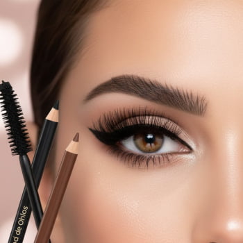 Kit Rímel Volume Lápis Olho E Sobrancelha Alta Definição