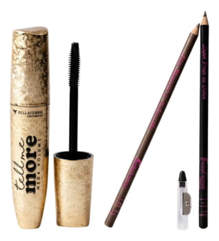 Kit Rímel Volume Lápis Olho E Sobrancelha Alta Definição