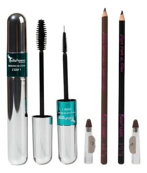 Kit Rímel Volume Lápis Olho E Sobrancelha Alta Definição