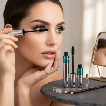 Kit Rímel Volume Lápis Olho E Sobrancelha Alta Definição