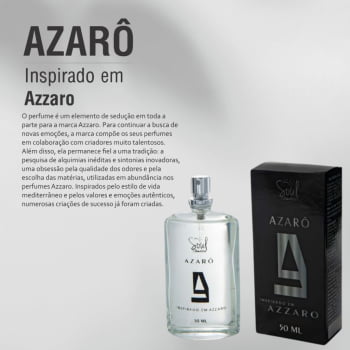 DEO COLÔNIA Azarô Masculino 50ml Para Homens Sedutor e Elegante