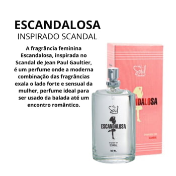 Perfume Escandalosa Feminino 50ml Fragrância Inovadora Sensual Alegre
