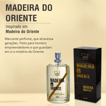 Perfume Madeira do Oriente Masculino 50ml Notas Marcantes e Duradouras