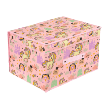 Caixa Organizadora Infantil Estampa Dinossauro 26x20x16 Cm