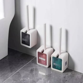 Escova Sanitária Adesiva Parede Escova Limpa Vaso Sanitário