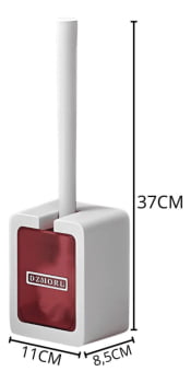 Escova Sanitária Adesiva Parede Escova Limpa Vaso Sanitário