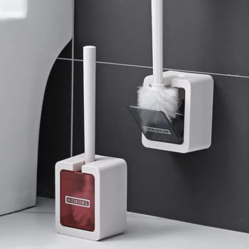 Escova Sanitária Adesiva Parede Escova Limpa Vaso Sanitário