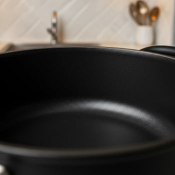 Jogo De Panelas Premium Antiaderente Preto 4 Panelas