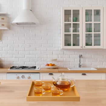 Kit 3 Bandeja Luxo Cozinha Madeira Retangular Decoração Kit 3 Bandeja Luxo Cozinha Madeira Retangular Decoração