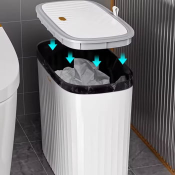Lixeira Inteligente 13 Litros Modelo Prático E Compacto