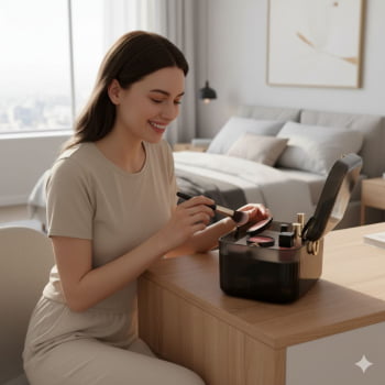 Maleta Multiuso Organizadora Com Bandejas Divisória