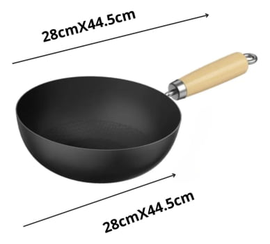 Panela Funda Mini Wok Health 28cm Metal Praticidade