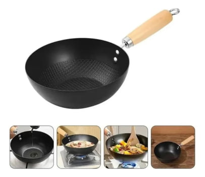 Panela Funda Mini Wok Health 28cm Metal Praticidade