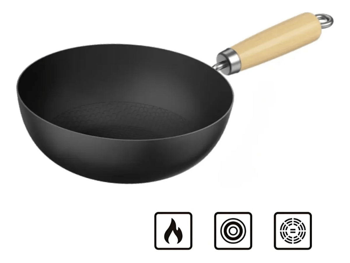 Panela Funda Mini Wok Health 28cm Metal Praticidade
