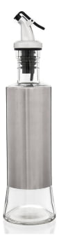Porta Azeite Vinagre Dosador Vidro Inox Galheteiro 300ml