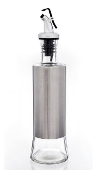 Porta Azeite Vinagre Dosador Vidro Inox Galheteiro 300ml