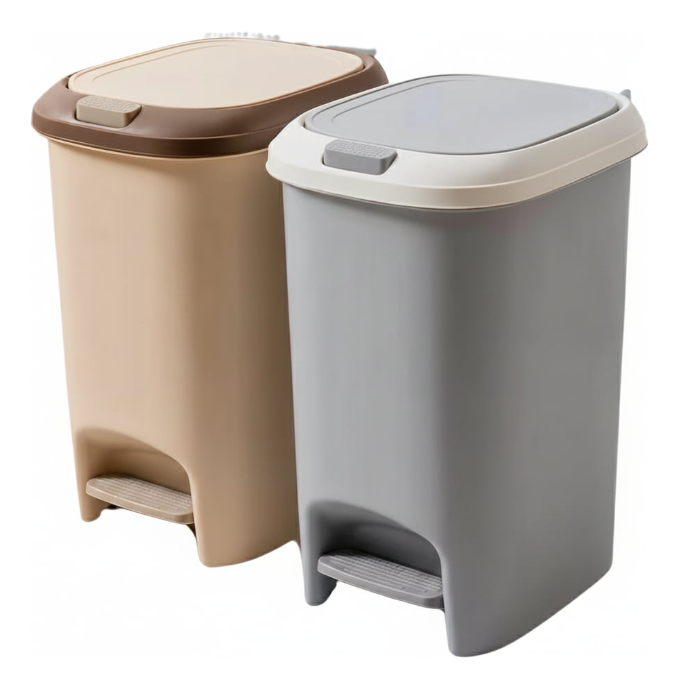 Lixeira Pedal 10l Cozinha Banheiro Plástico Moderna Pratica